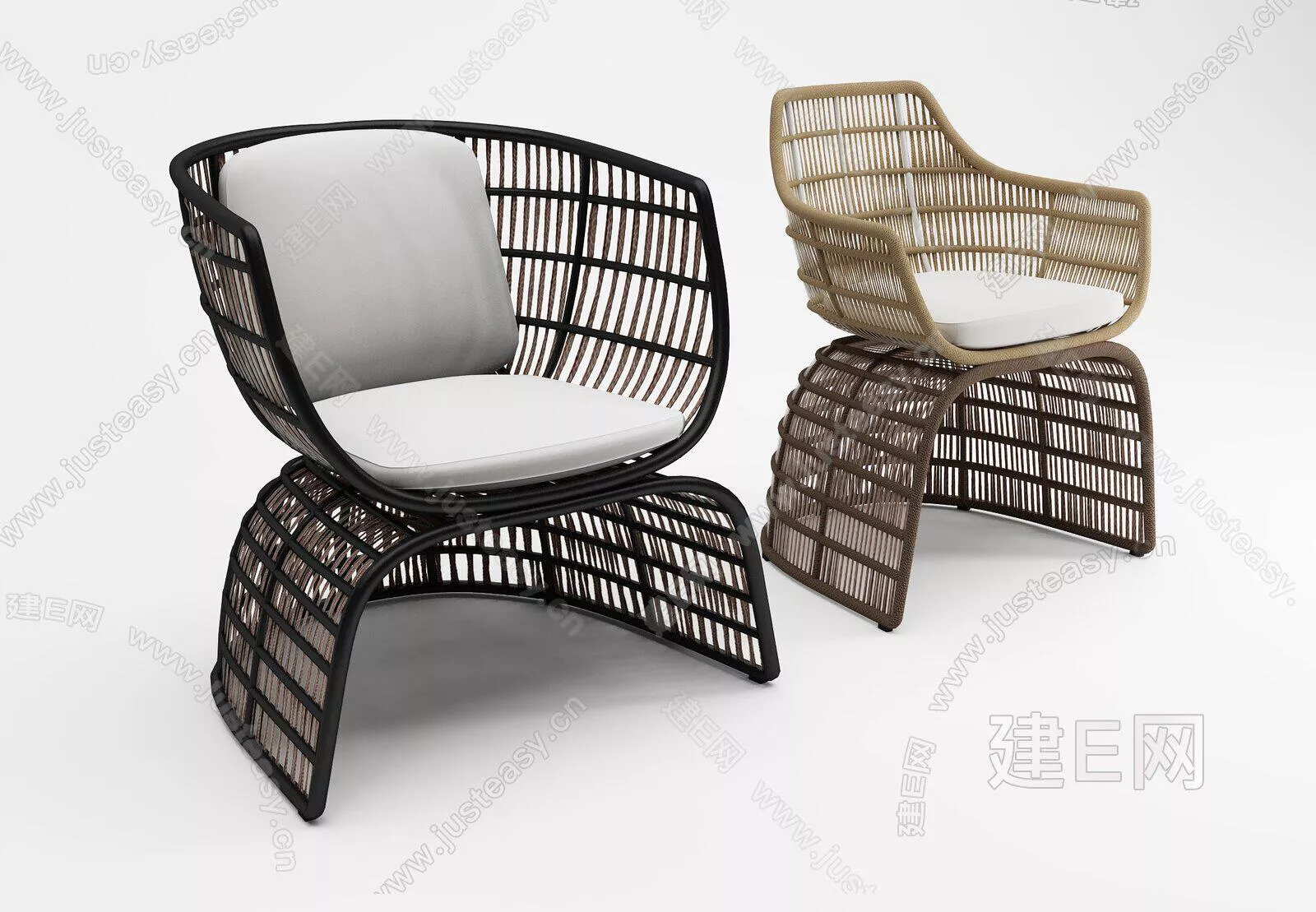 OUTDOOR LOUNGLE CHAIR - SKETCHUP 3D MODEL - ENSCAPE - 111562117