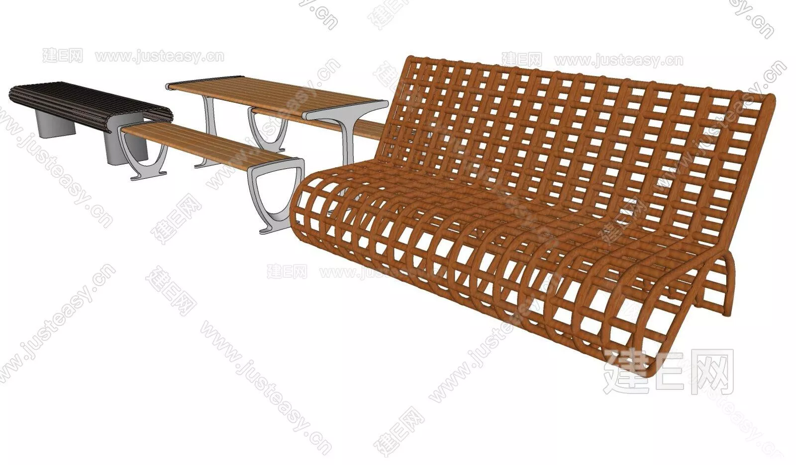 OUTDOOR OUTDOOR CHAIR - SKETCHUP 3D MODEL - ENSCAPE - 105791523