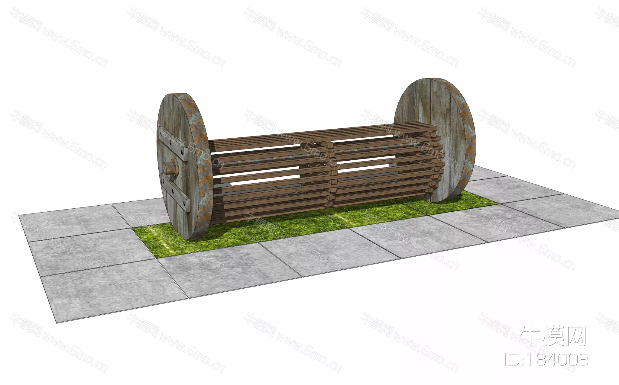 OUTDOOR OUTDOOR CHAIR - SKETCHUP 3D MODEL - ENSCAPE - 134003