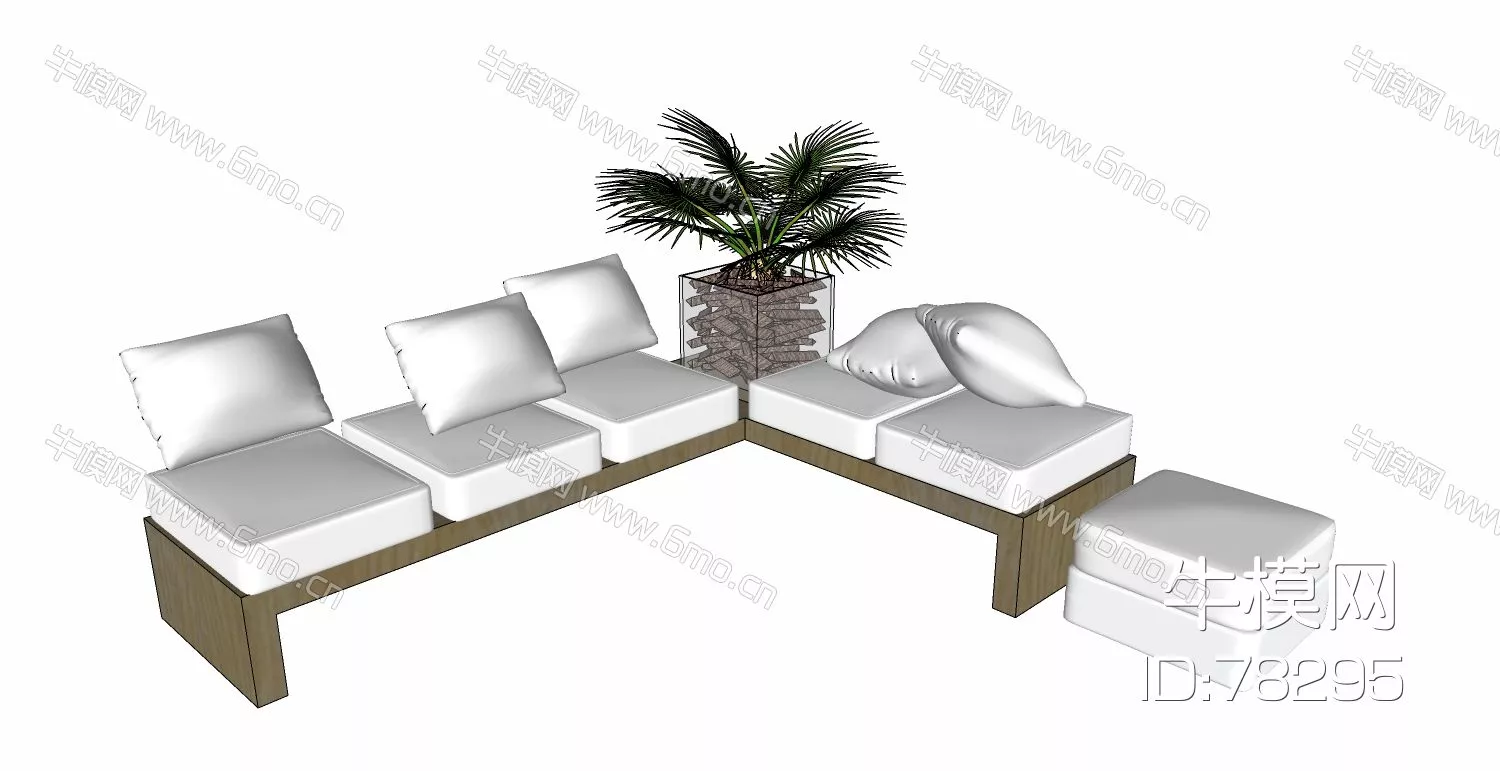 OUTDOOR OUTDOOR CHAIR - SKETCHUP 3D MODEL - ENSCAPE - 78295