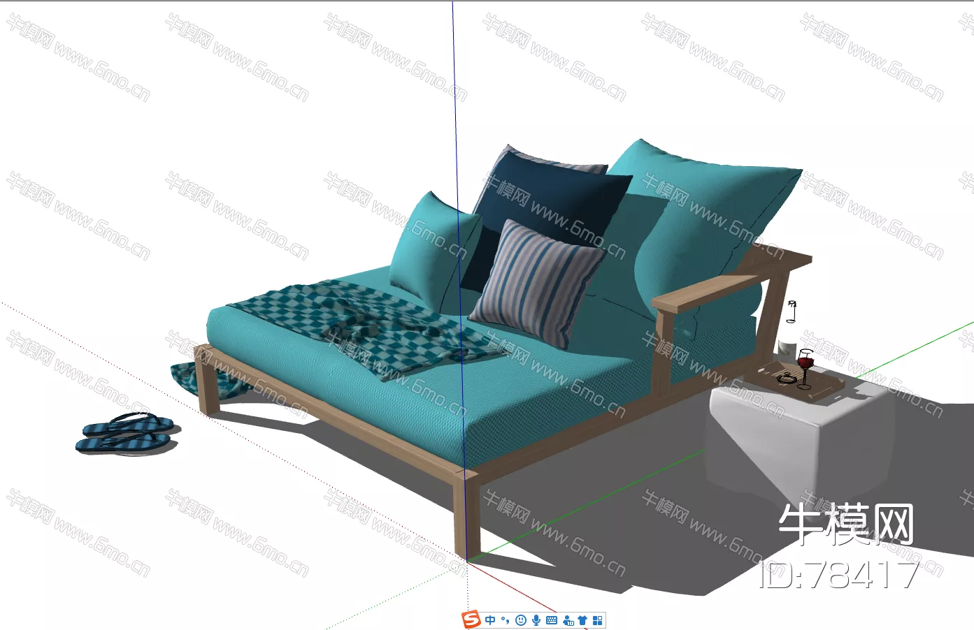 OUTDOOR OUTDOOR CHAIR - SKETCHUP 3D MODEL - ENSCAPE - 78417