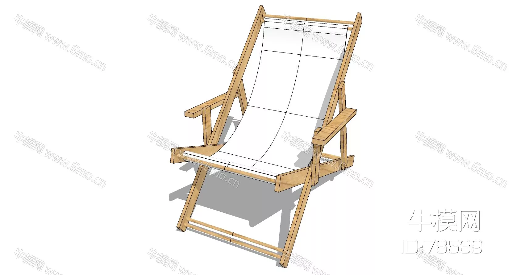 OUTDOOR OUTDOOR CHAIR - SKETCHUP 3D MODEL - ENSCAPE - 78539