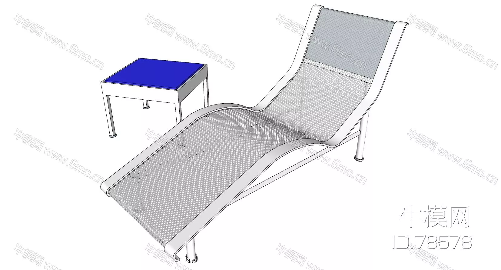 OUTDOOR OUTDOOR CHAIR - SKETCHUP 3D MODEL - ENSCAPE - 78578