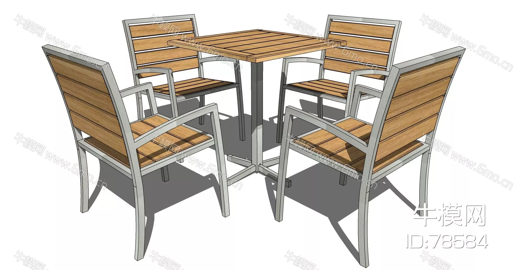 OUTDOOR OUTDOOR CHAIR - SKETCHUP 3D MODEL - ENSCAPE - 78584