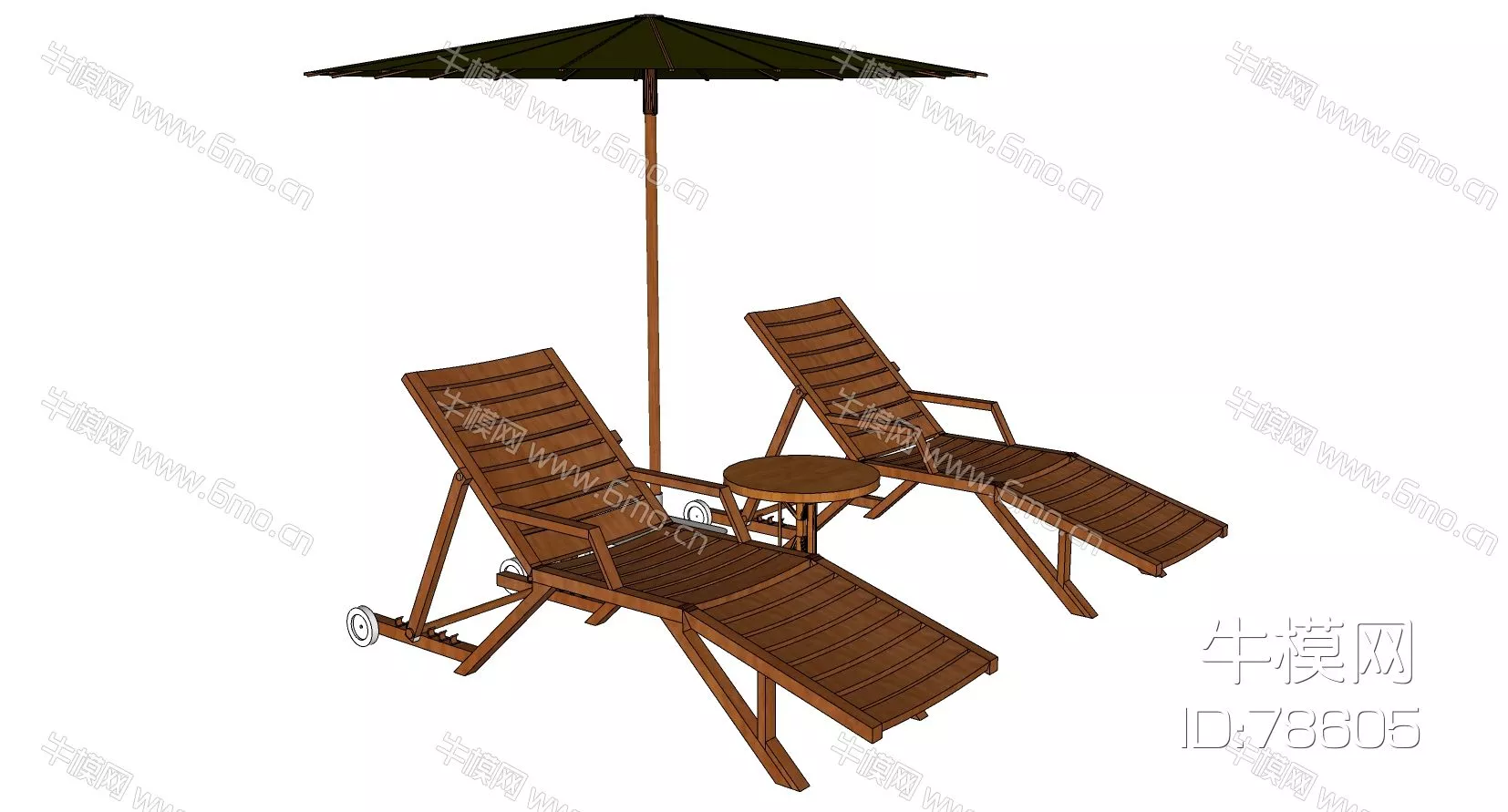 OUTDOOR OUTDOOR CHAIR - SKETCHUP 3D MODEL - ENSCAPE - 78605