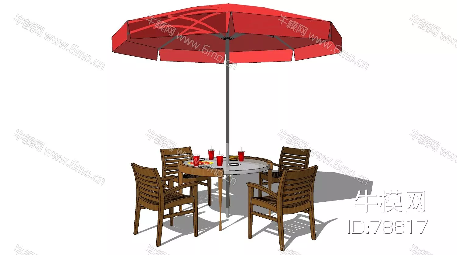 OUTDOOR OUTDOOR CHAIR - SKETCHUP 3D MODEL - ENSCAPE - 78617