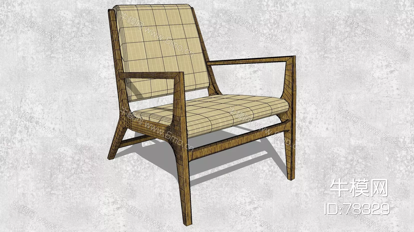 RATTAN OUTDOOR CHAIR - SKETCHUP 3D MODEL - ENSCAPE - 78329