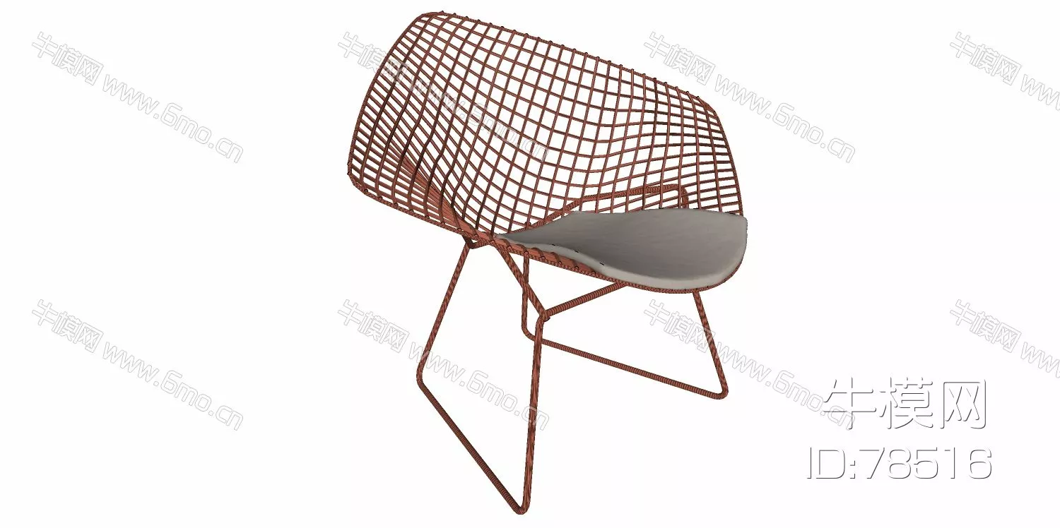 RATTAN OUTDOOR CHAIR - SKETCHUP 3D MODEL - ENSCAPE - 78516