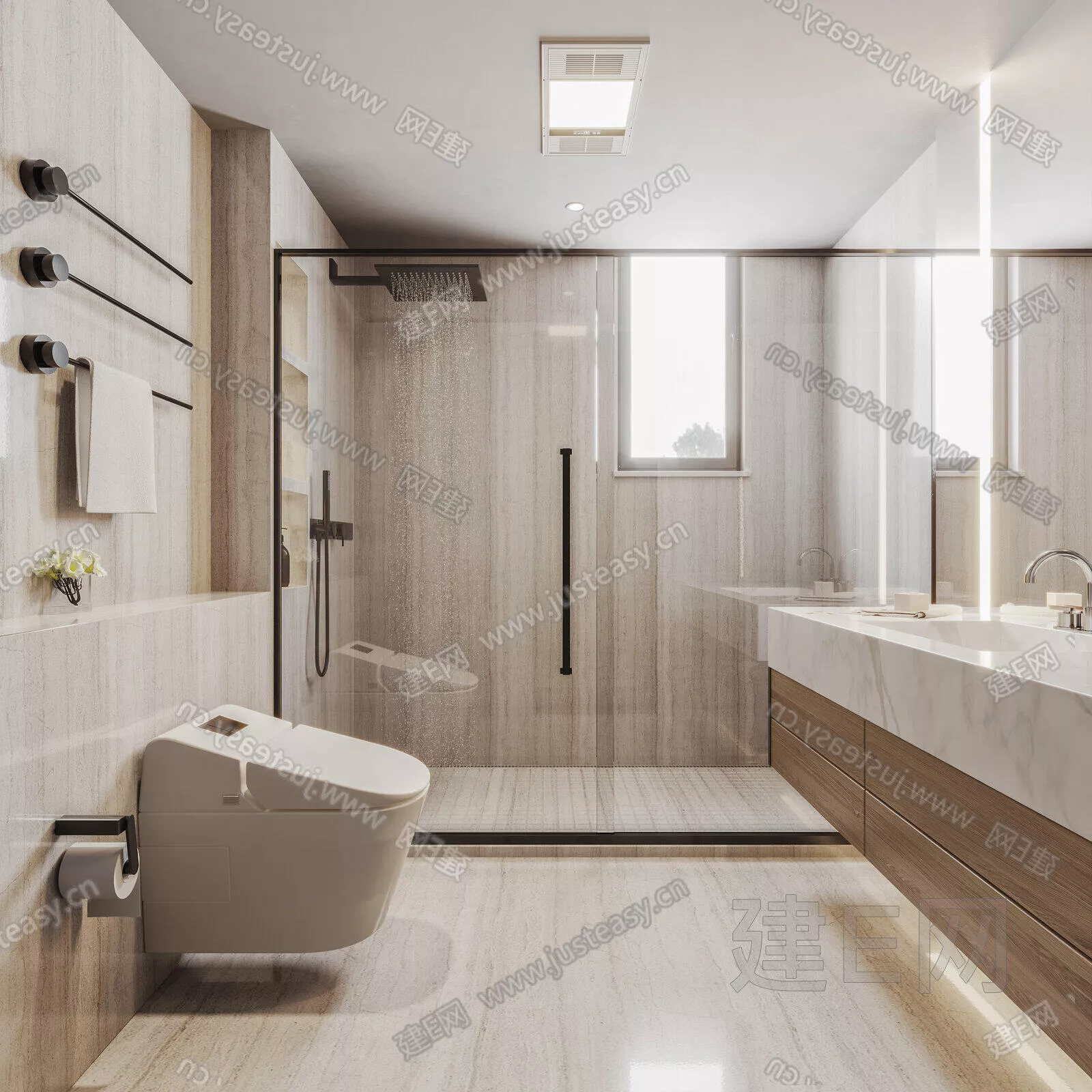 WABI SABI BATHROOM - SKETCHUP 3D SCENE - ENSCAPE - 115821530