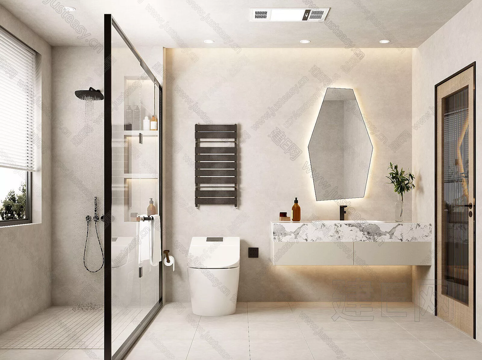 WABI SABI BATHROOM - SKETCHUP 3D SCENE - VRAY - 105989181