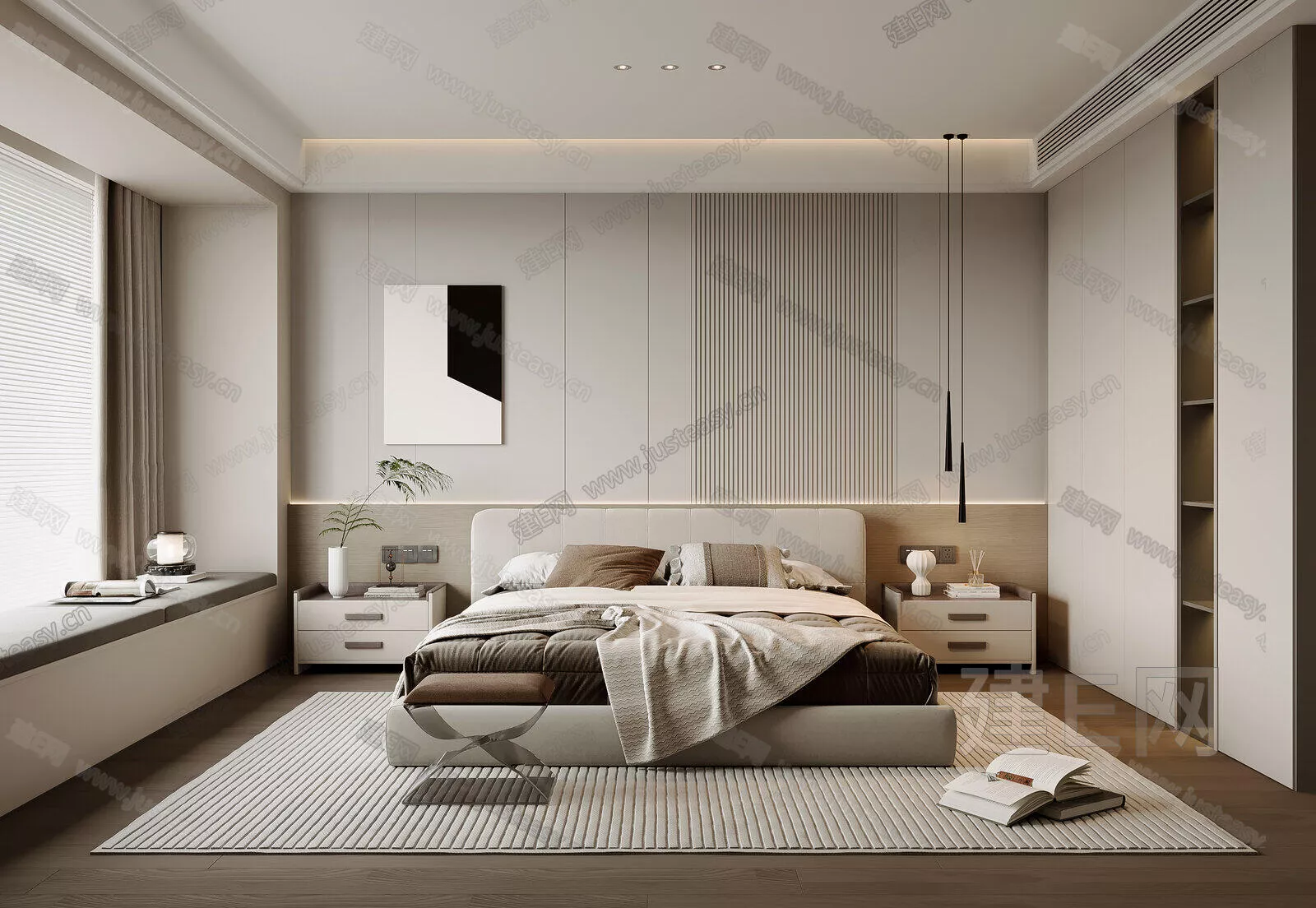 WABI SABI BEDROOM - SKETCHUP 3D SCENE - ENSCAPE - 102911042