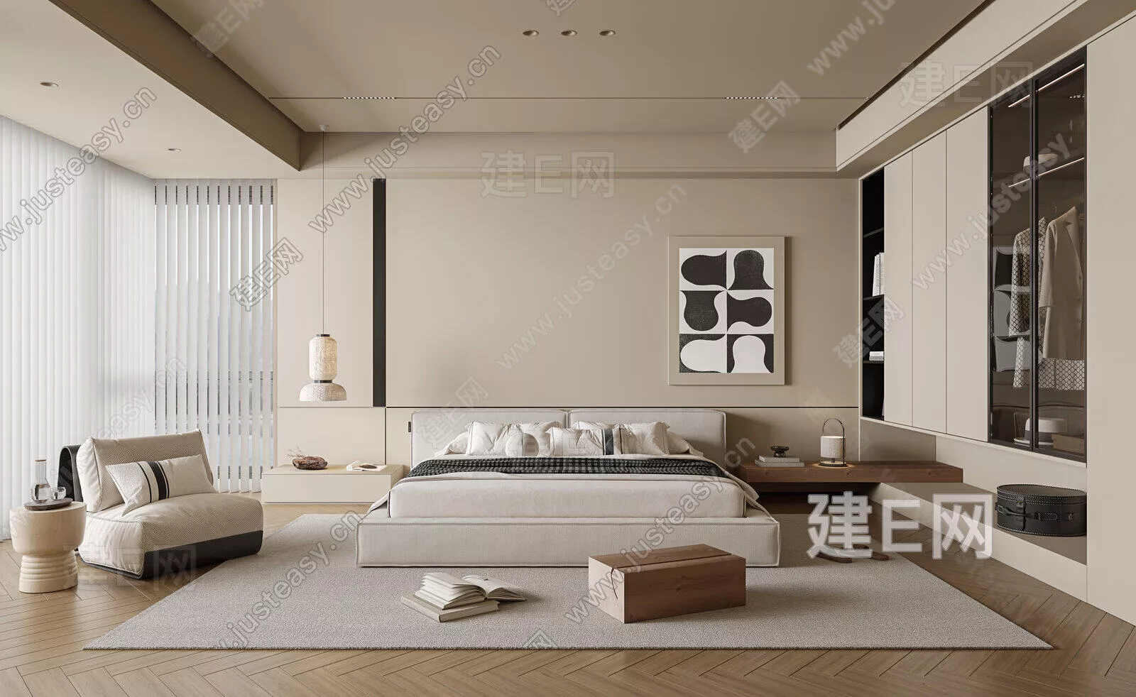 WABI SABI BEDROOM - SKETCHUP 3D SCENE - ENSCAPE - 104549562