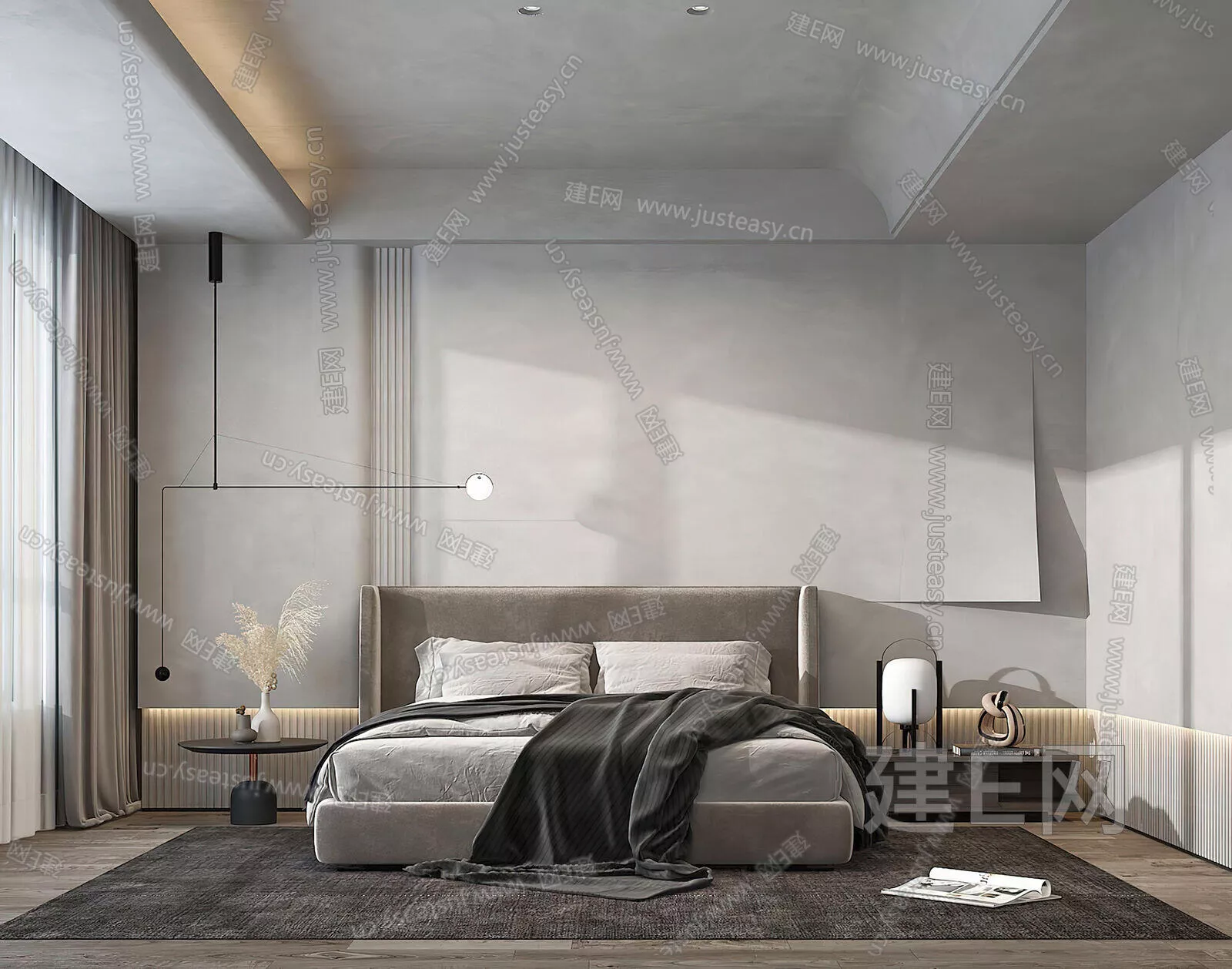 WABI SABI BEDROOM - SKETCHUP 3D SCENE - ENSCAPE - 106251417