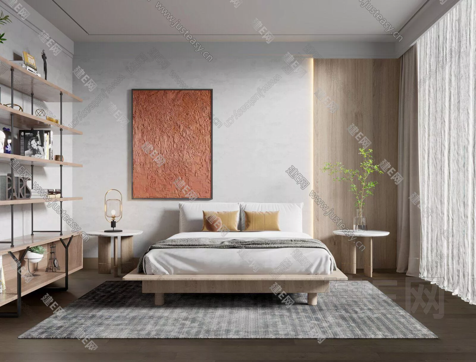 WABI SABI BEDROOM - SKETCHUP 3D SCENE - ENSCAPE - 106515841