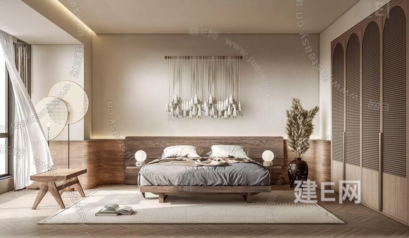 WABI SABI BEDROOM - SKETCHUP 3D SCENE - ENSCAPE - 109201382