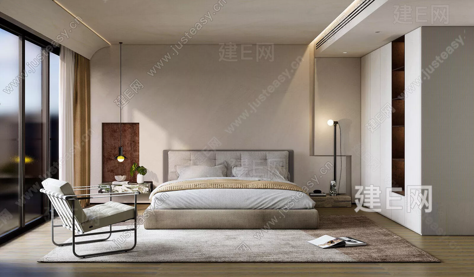 WABI SABI BEDROOM - SKETCHUP 3D SCENE - ENSCAPE - 112084820