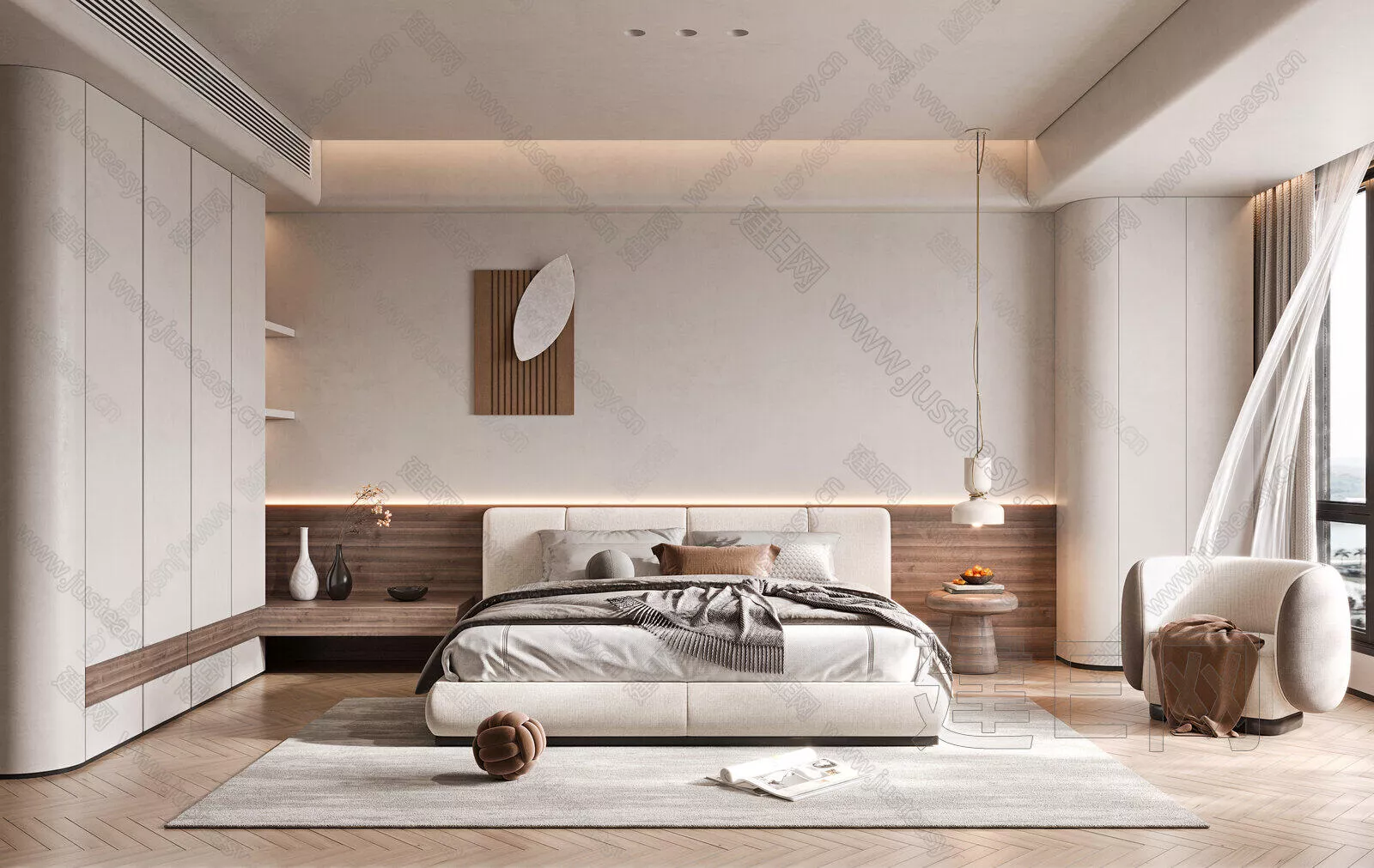 WABI SABI BEDROOM - SKETCHUP 3D SCENE - ENSCAPE - 116475719