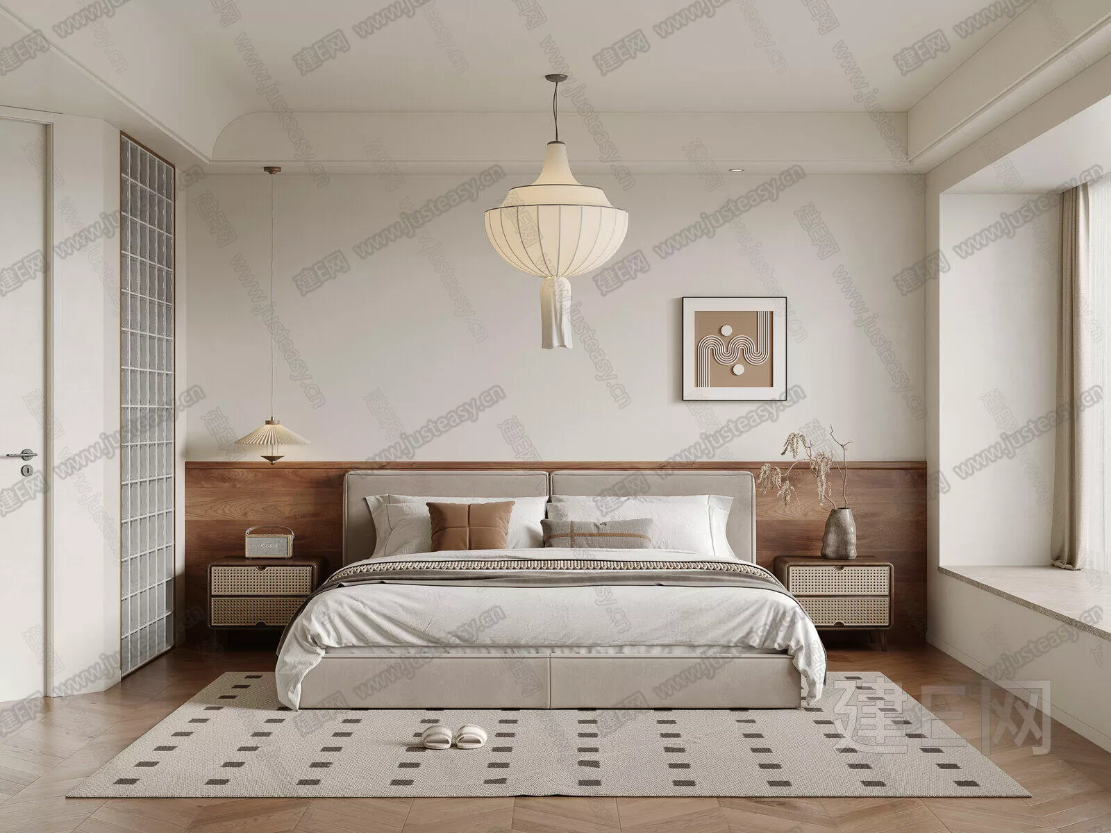 WABI SABI BEDROOM - SKETCHUP 3D SCENE - ENSCAPE - 116935908