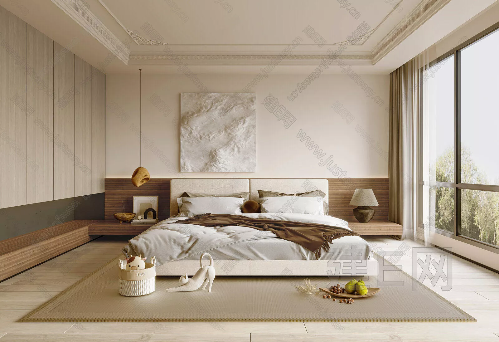 WABI SABI BEDROOM - SKETCHUP 3D SCENE - ENSCAPE - 117066516