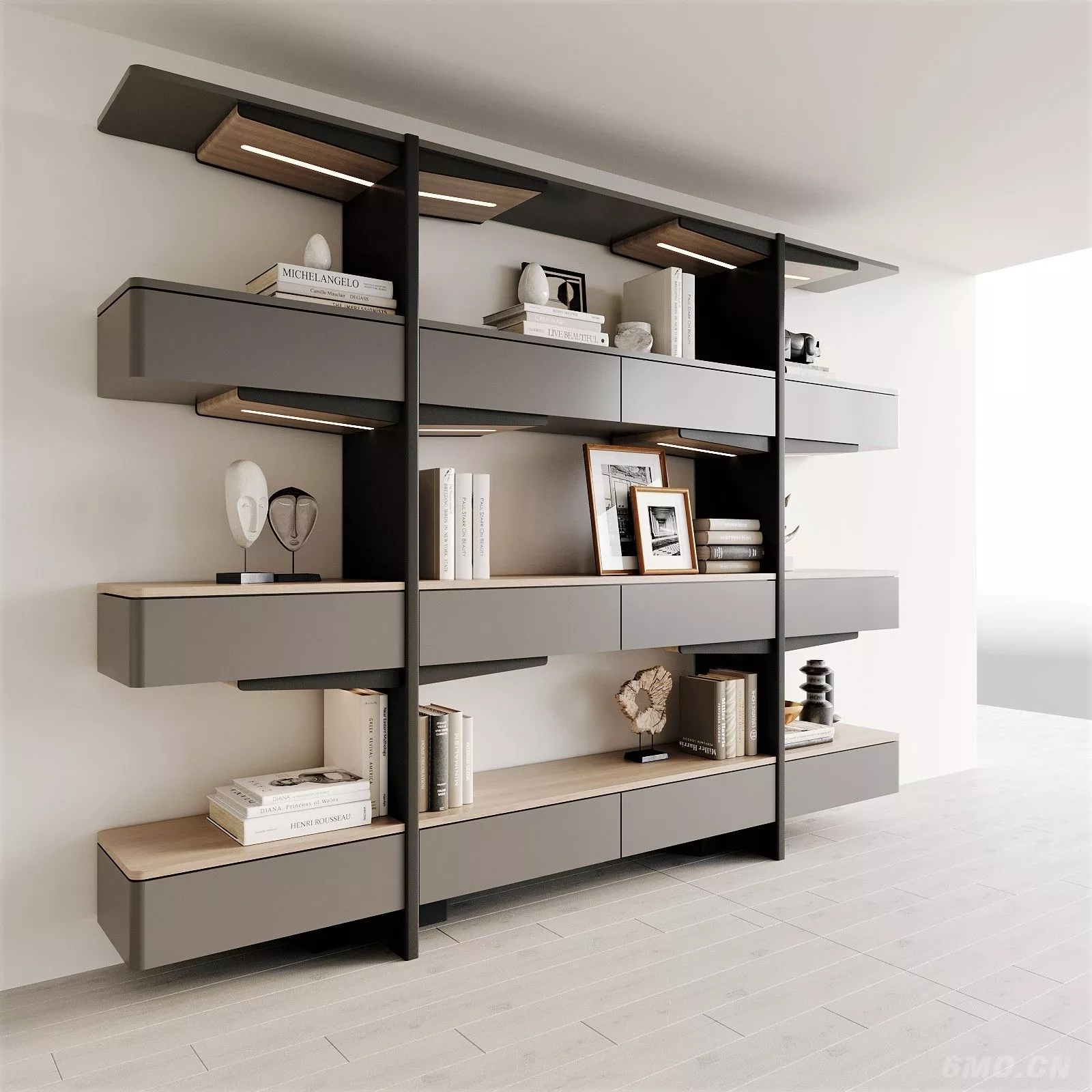 WABI SABI BOOKCASE - SKETCHUP 3D MODEL - ENSCAPE - 249263