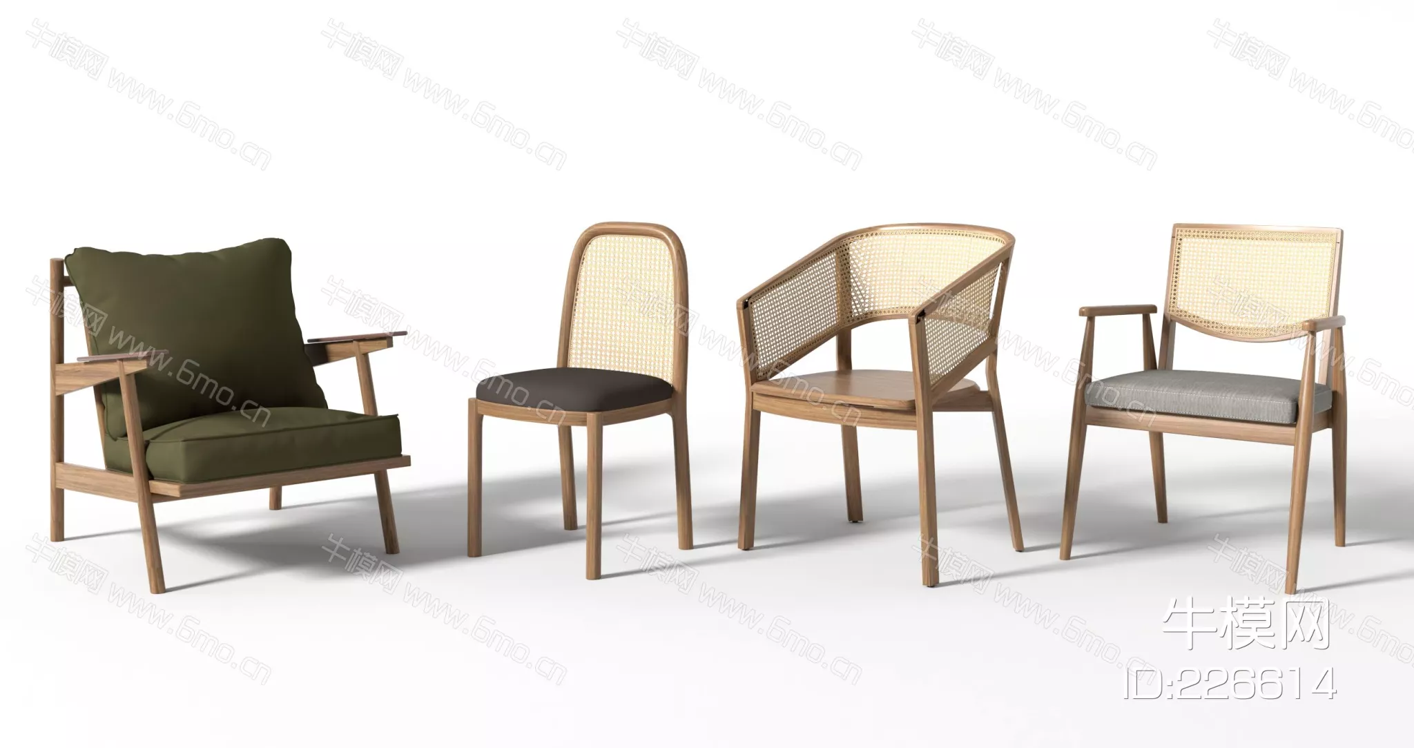 WABI SABI CHAIRS - SKETCHUP 3D MODEL - VRAY - 226614