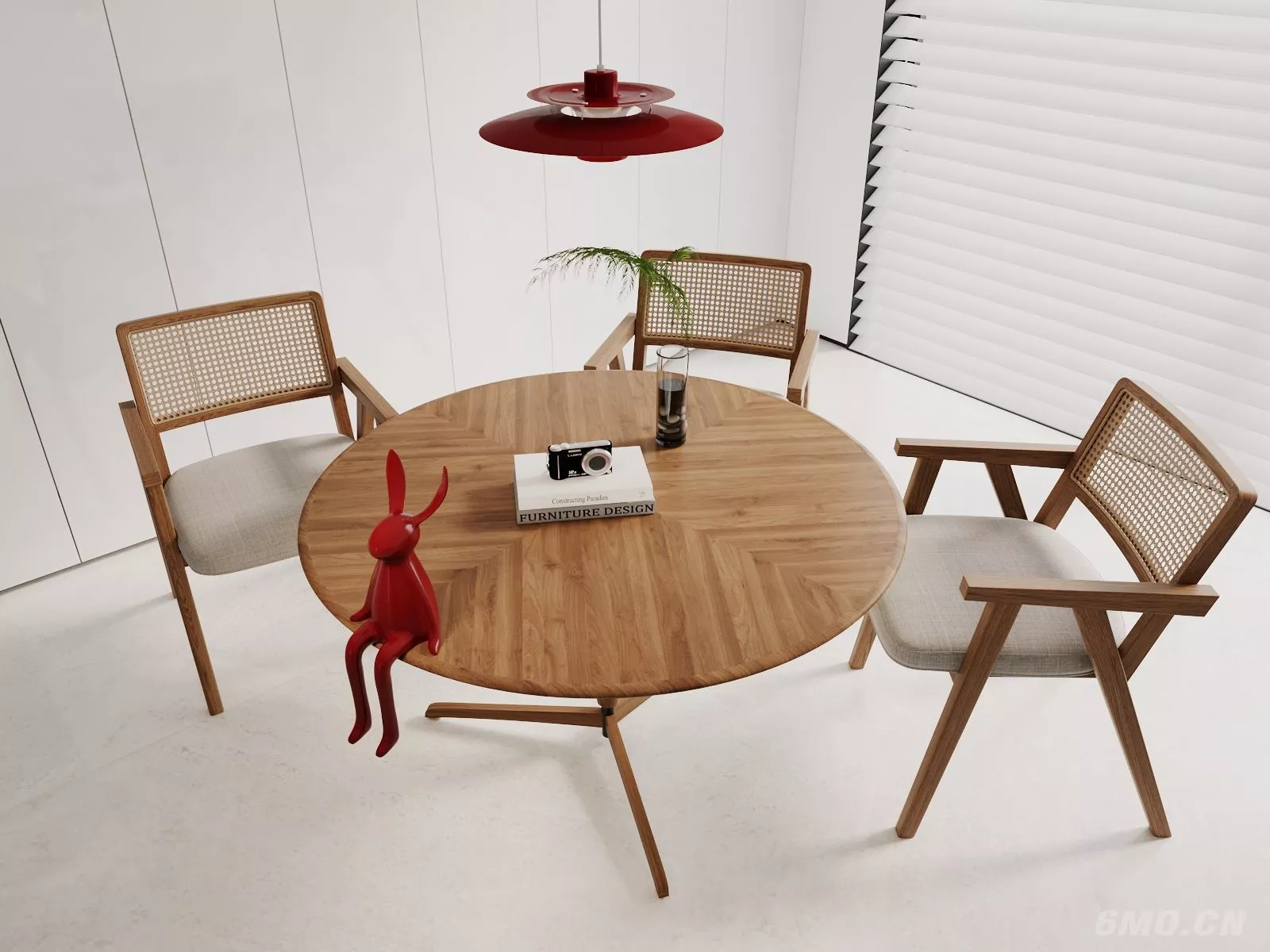 WABI SABI DINING TABLE SET - SKETCHUP 3D MODEL - ENSCAPE - 246795