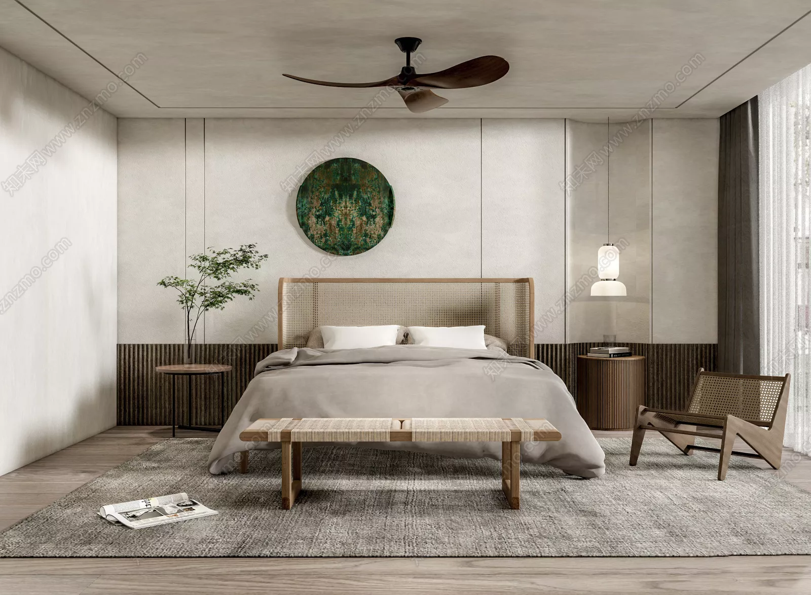 WABI SABI INTERIOR COLLECTION - SKETCHUP 3D SCENE - VRAY OR ENSCAPE - ID17732