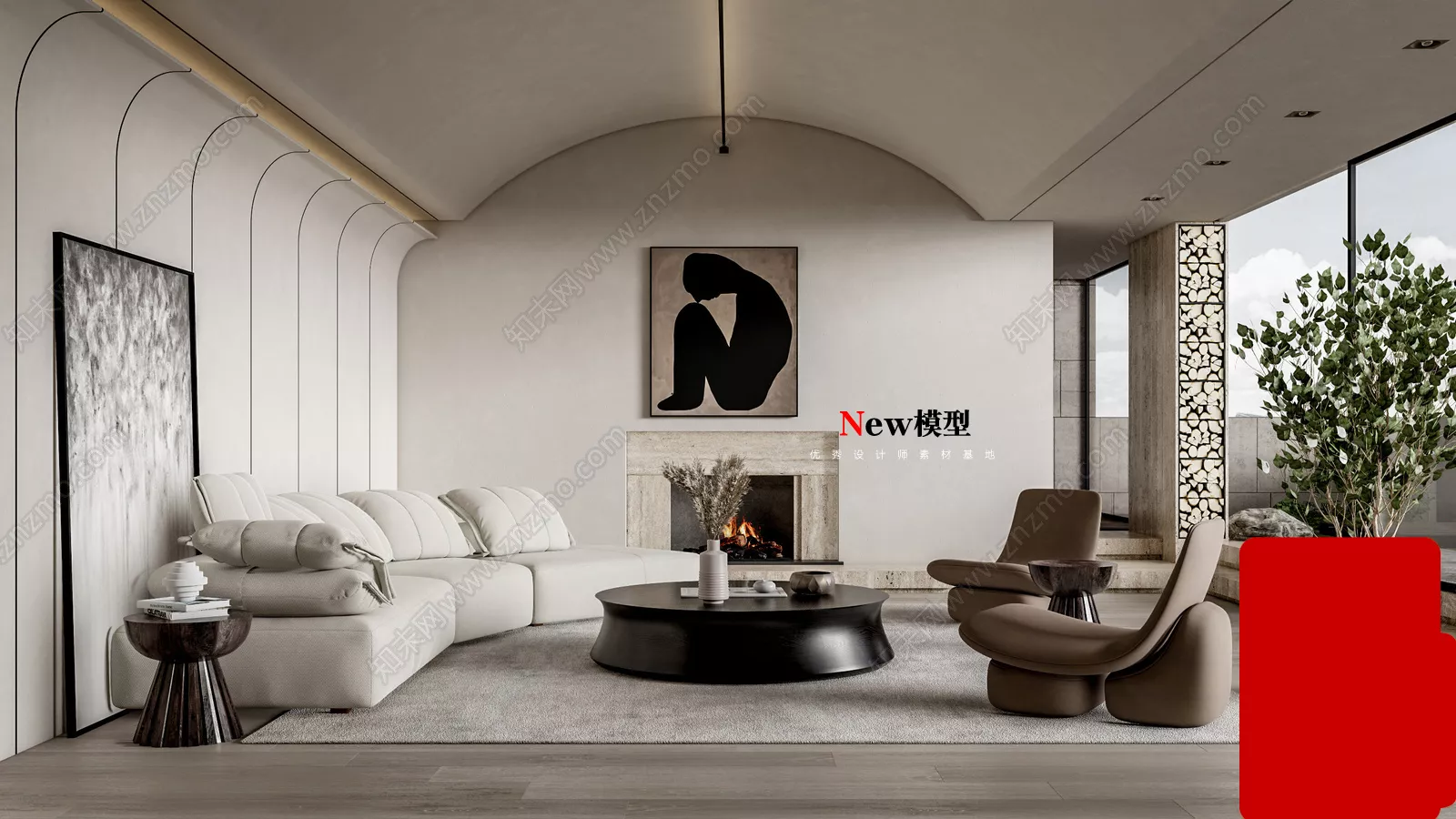 WABI SABI INTERIOR COLLECTION - SKETCHUP 3D SCENE - VRAY OR ENSCAPE - ID17736