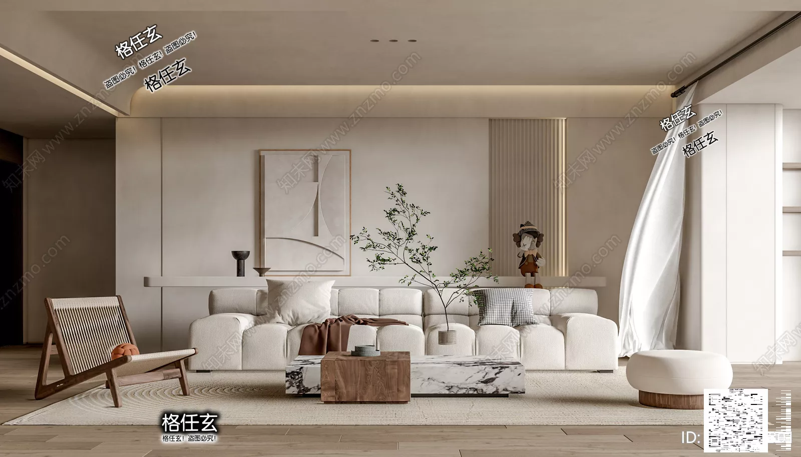 WABI SABI INTERIOR COLLECTION - SKETCHUP 3D SCENE - VRAY OR ENSCAPE - ID17760