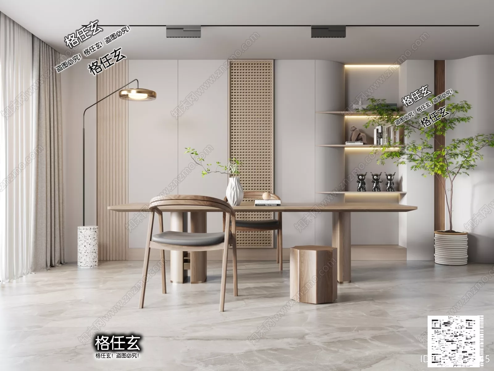 WABI SABI INTERIOR COLLECTION - SKETCHUP 3D SCENE - VRAY OR ENSCAPE - ID17774