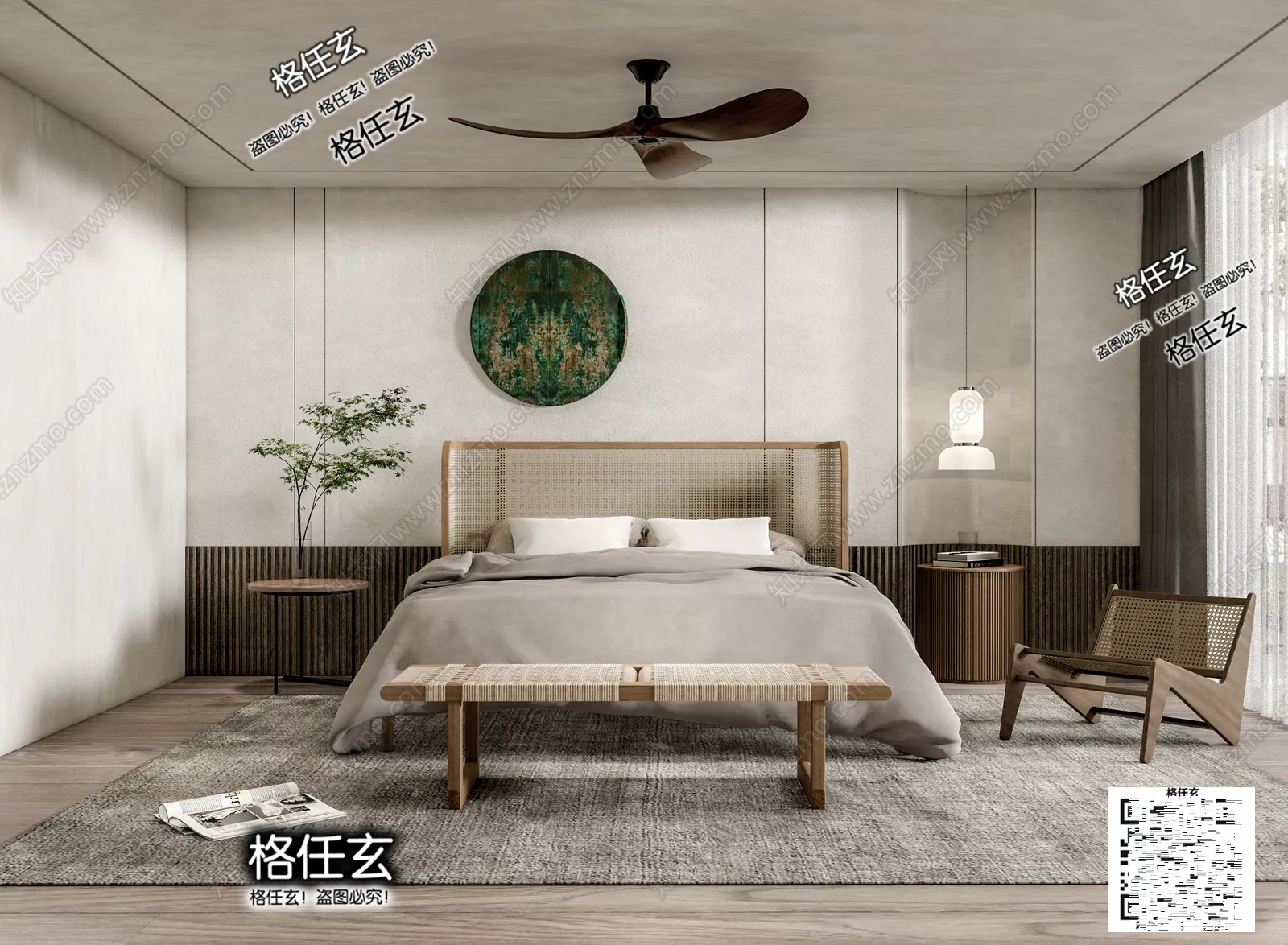 WABI SABI INTERIOR COLLECTION - SKETCHUP 3D SCENE - VRAY OR ENSCAPE - ID17785