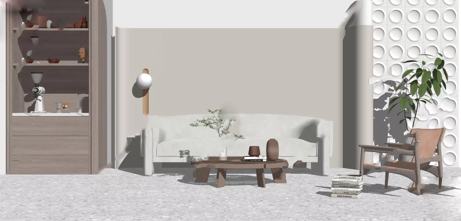 WABI SABI INTERIOR COLLECTION - SKETCHUP 3D SCENE - VRAY OR ENSCAPE - ID17870