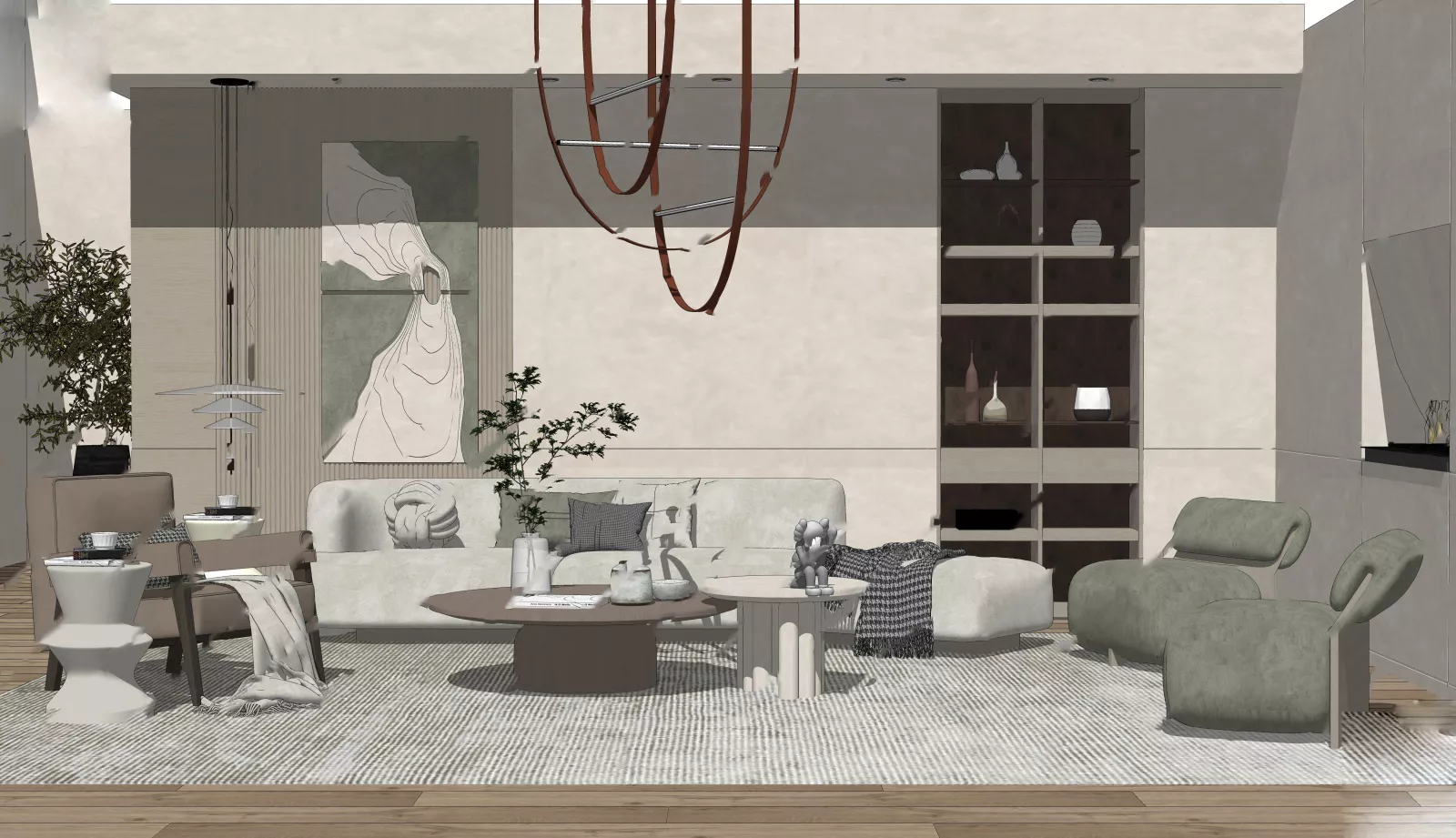 WABI SABI INTERIOR COLLECTION - SKETCHUP 3D SCENE - VRAY OR ENSCAPE - ID17871