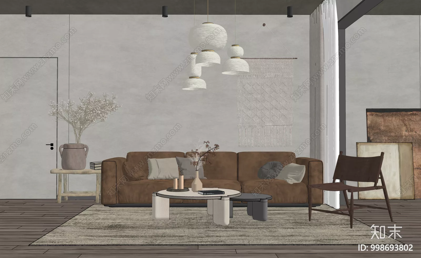 WABI SABI INTERIOR COLLECTION - SKETCHUP 3D SCENE - VRAY OR ENSCAPE - ID17918