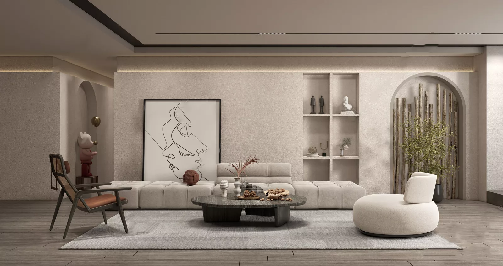 WABI SABI INTERIOR COLLECTION - SKETCHUP 3D SCENE - VRAY OR ENSCAPE - ID17922