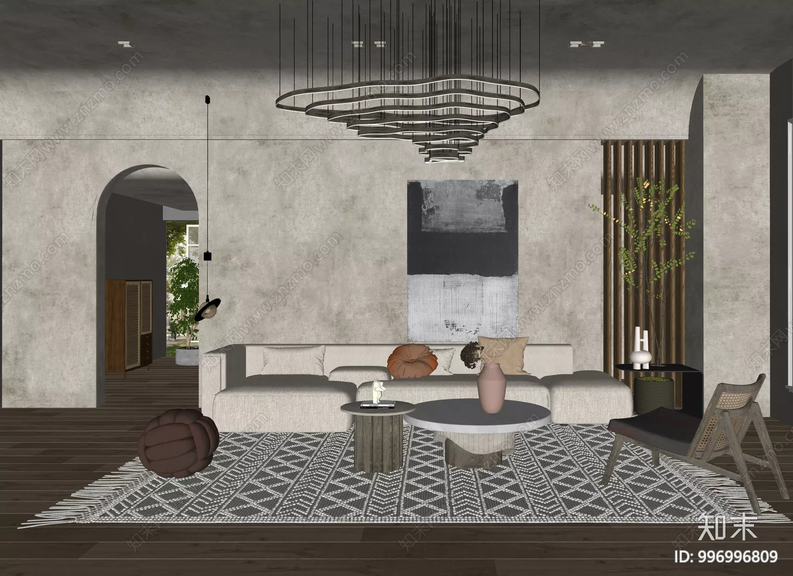 WABI SABI INTERIOR COLLECTION - SKETCHUP 3D SCENE - VRAY OR ENSCAPE - ID17923