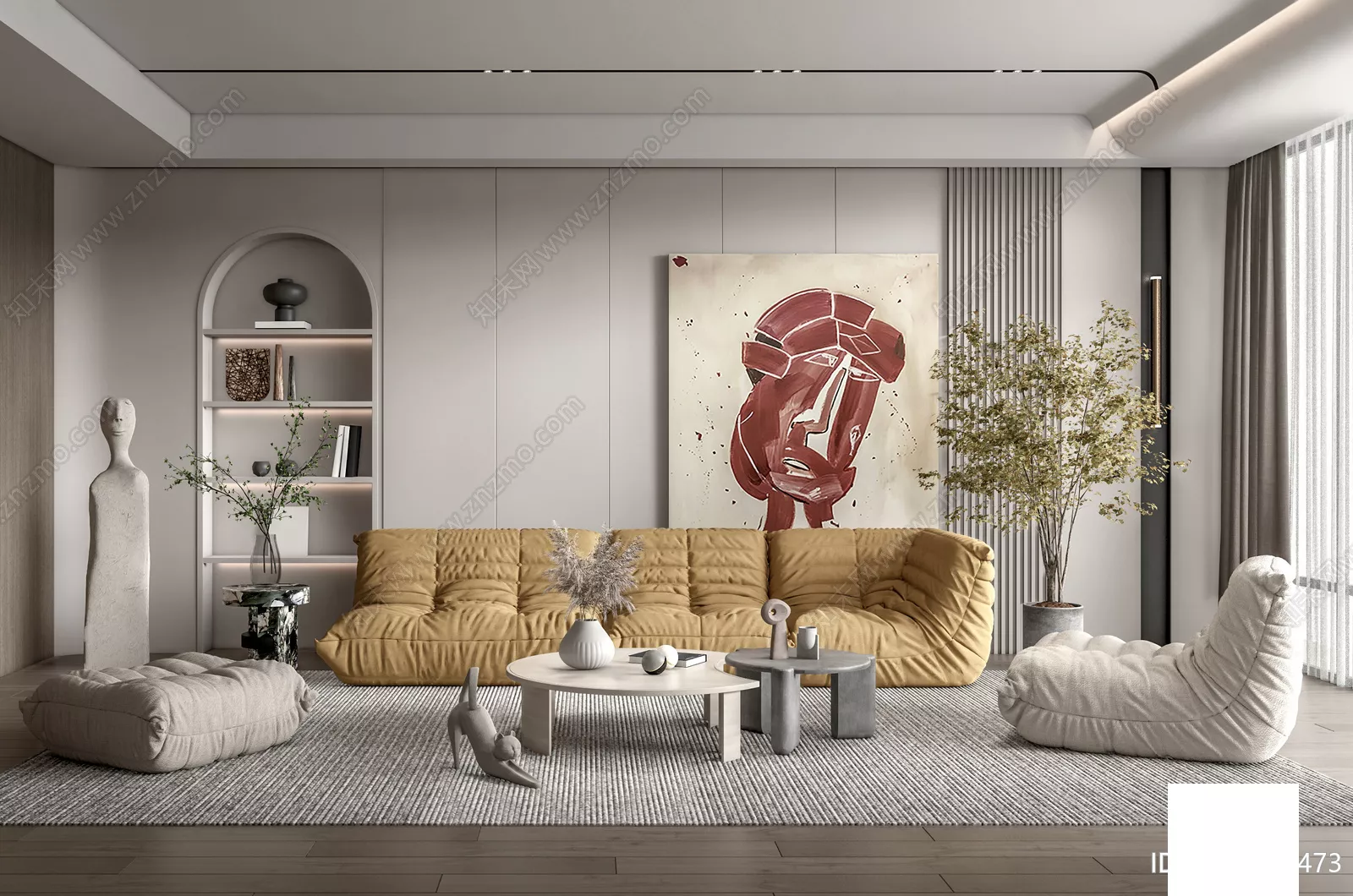 WABI SABI INTERIOR COLLECTION - SKETCHUP 3D SCENE - VRAY OR ENSCAPE - ID17939