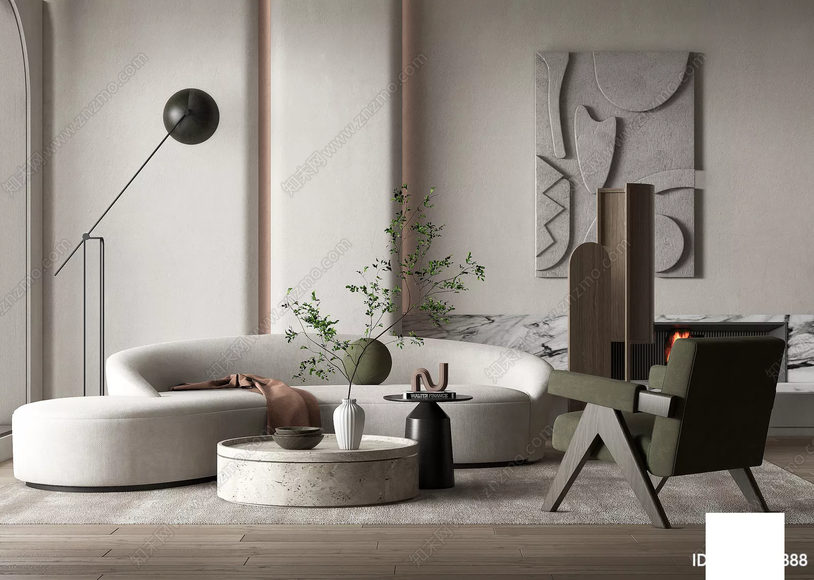 WABI SABI INTERIOR COLLECTION - SKETCHUP 3D SCENE - VRAY OR ENSCAPE - ID17944