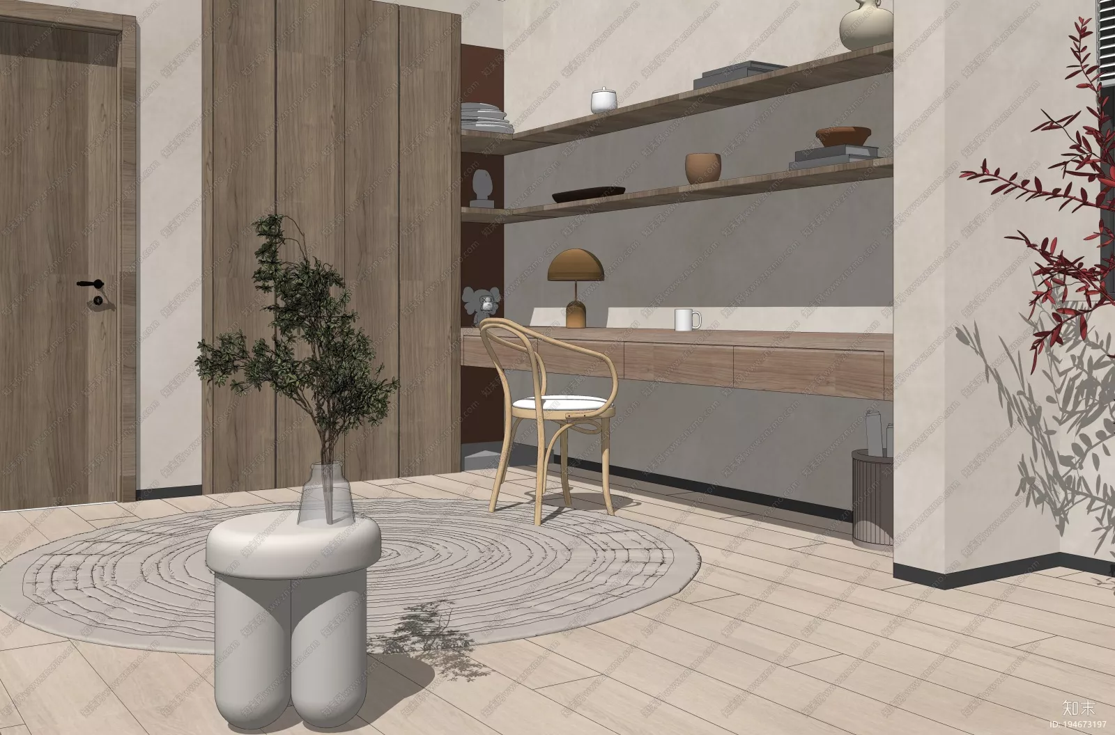 WABI SABI INTERIOR COLLECTION - SKETCHUP 3D SCENE - VRAY OR ENSCAPE - ID17957