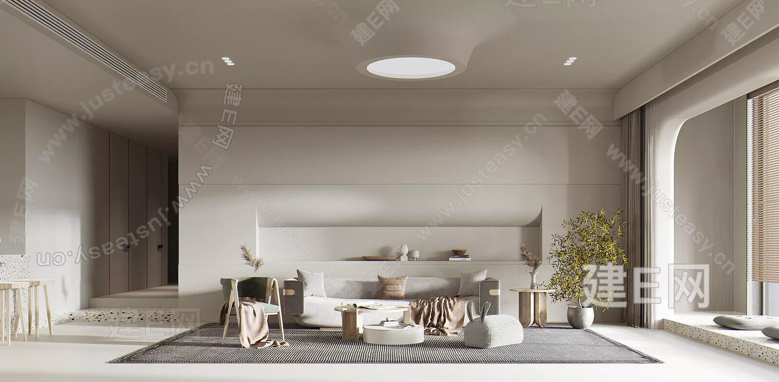 WABI SABI LIVING ROOM - SKETCHUP 3D SCENE - ENSCAPE - 110118893