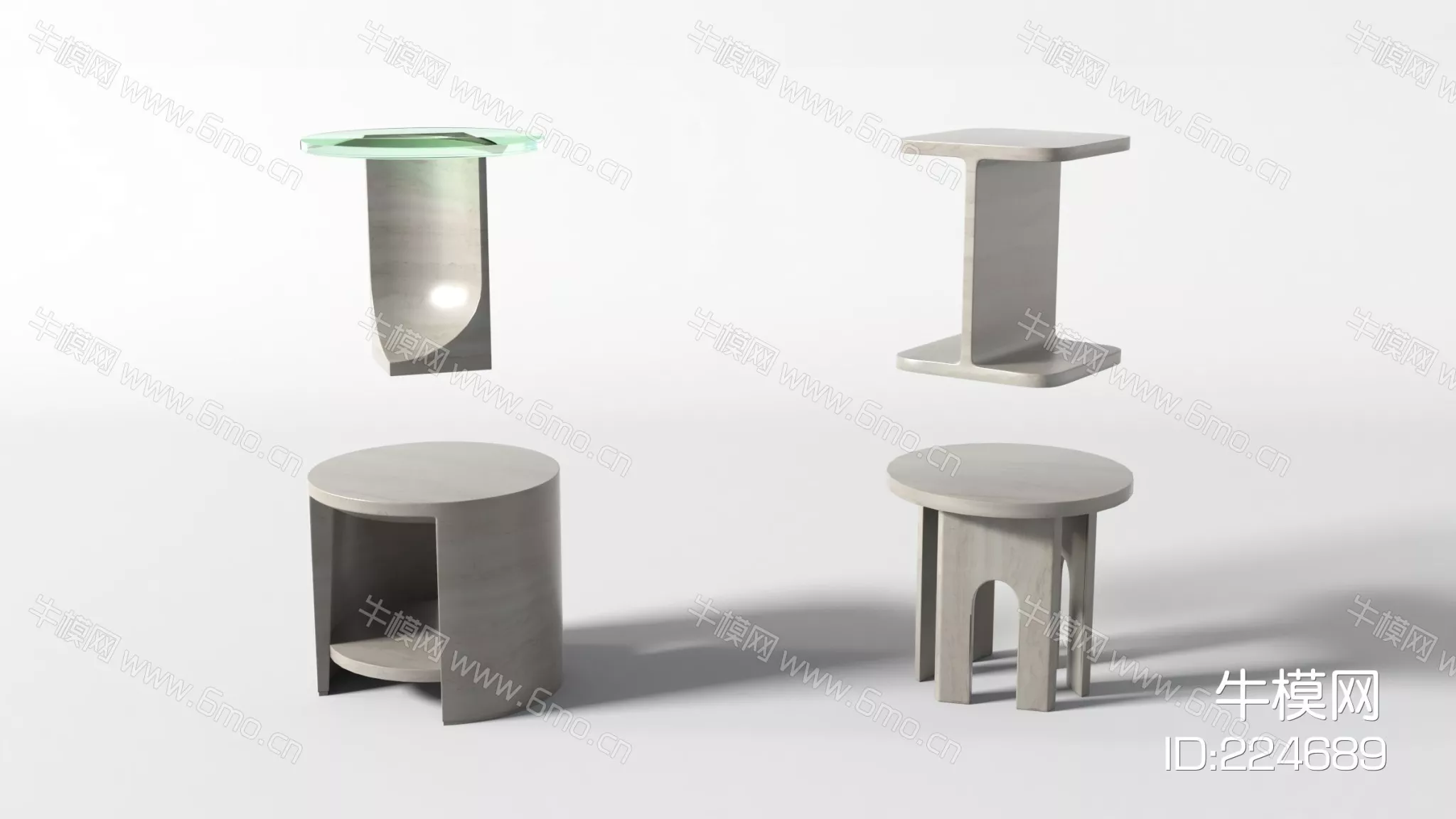 WABI SABI SIDE TABLE - SKETCHUP 3D MODEL - VRAY - 224689