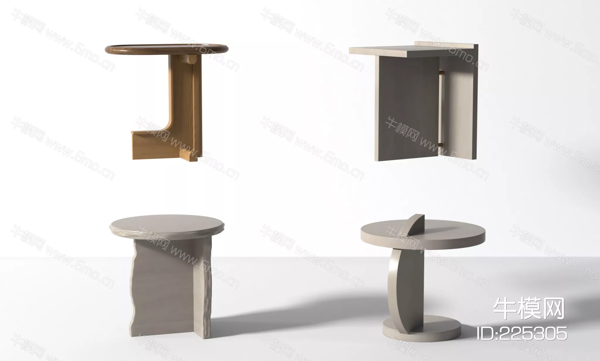 WABI SABI SIDE TABLE - SKETCHUP 3D MODEL - VRAY - 225305