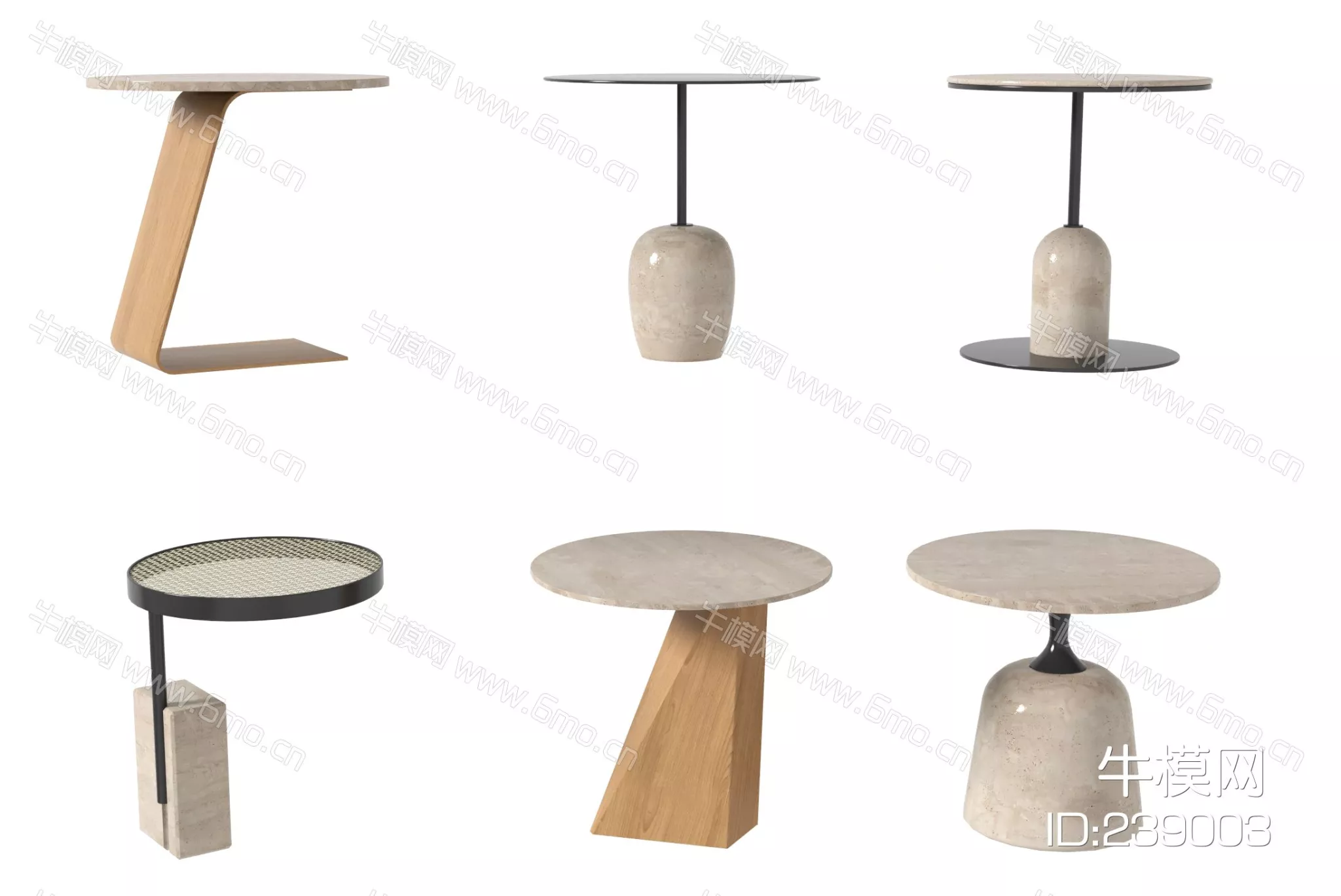WABI SABI SIDE TABLE - SKETCHUP 3D MODEL - VRAY - 239003